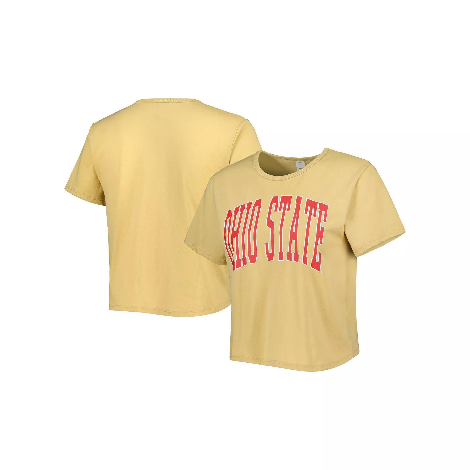 Women's ZooZatz Yellow Ohio State Buckeyes Core Fashion Cropped T-Shirt, Size: XS Product Image