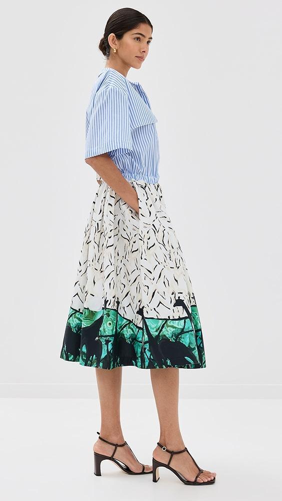 Stella Jean Dress In Double Print | Shopbop Product Image