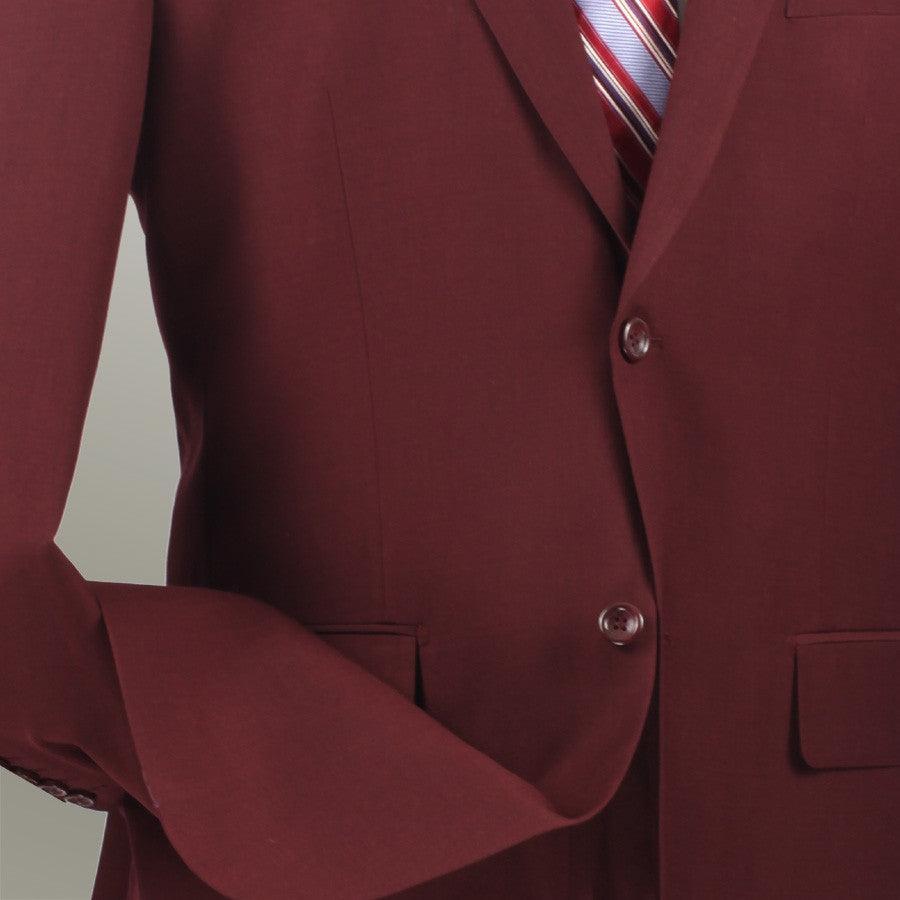 (42L, 44L, 44S) Regular Fit 2 Piece Burgundy Suit Product Image