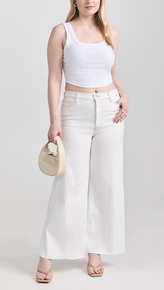 FRAME Le Palazzo Crop Raw Fray Jeans | Shopbop Product Image