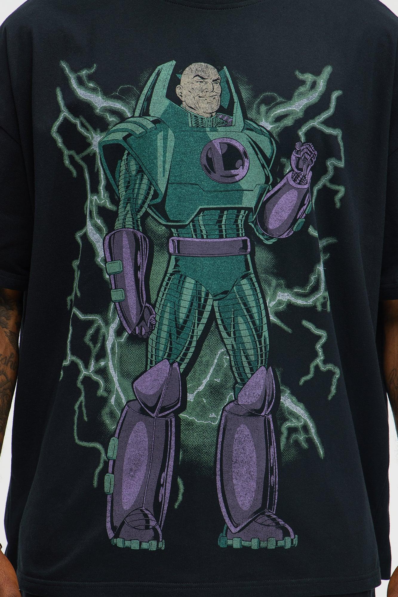 Superman Lex Luthor Oversized Short Sleeve Tee - Black Product Image
