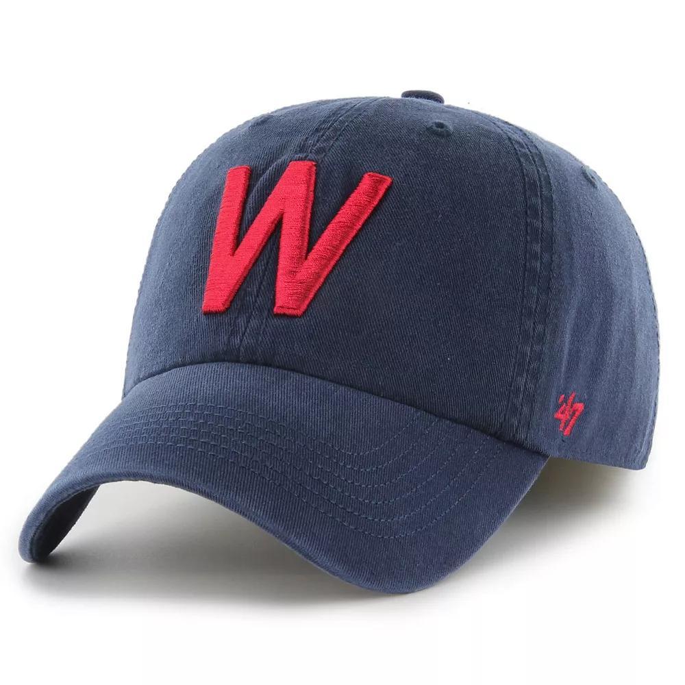 Men's '47 Navy Washington Senators Cooperstown Collection Franchise Fitted Hat, Size: Small, Mlb Blue Product Image