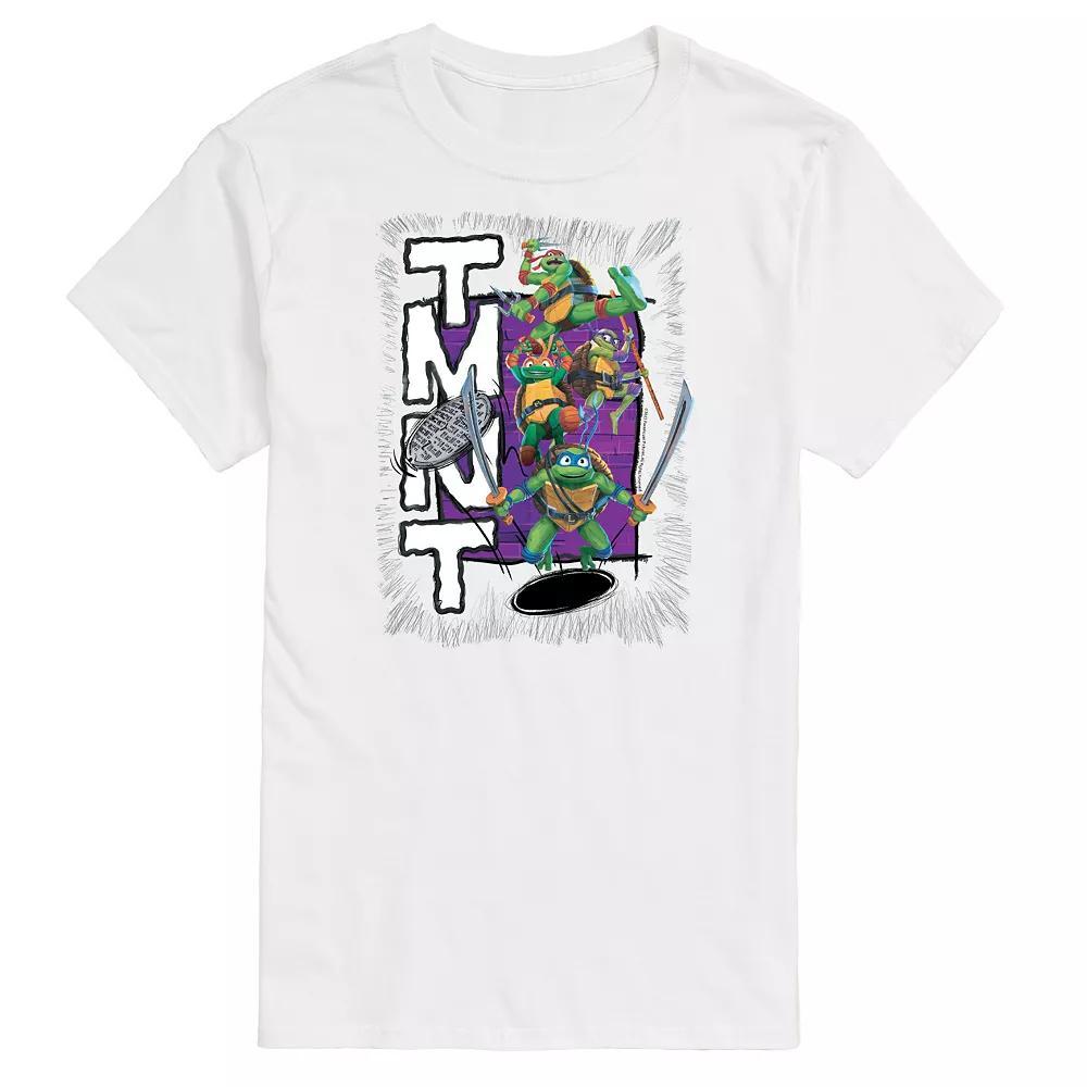 Big & Tall Nickelodeon TMNT Mutant Mayhem Group Graphic Tee, Mens Product Image