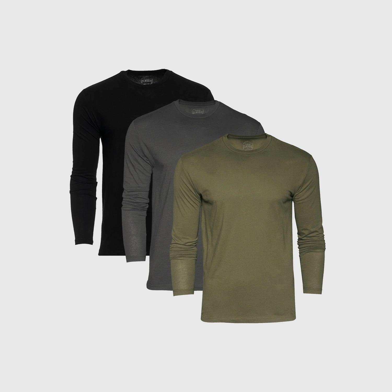The Shade Long Sleeve Crew Neck T-Shirt 3-Pack Product Image