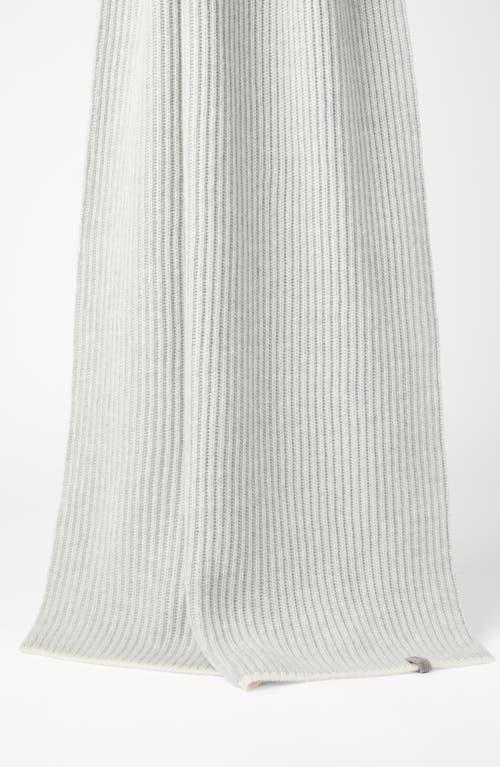 BRUNELLO CUCINELLI Knit Scarf In Gray Product Image