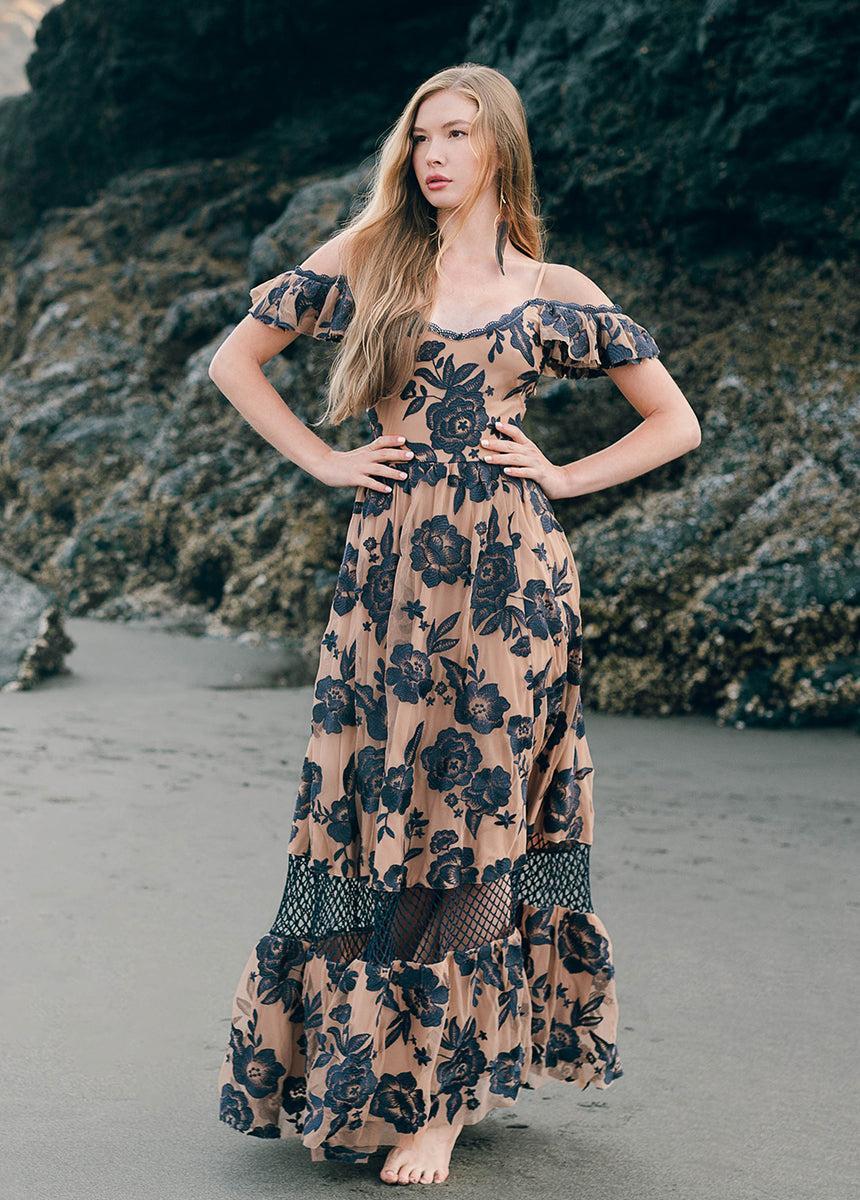 Paulina Dress in Charcoal Female Product Image