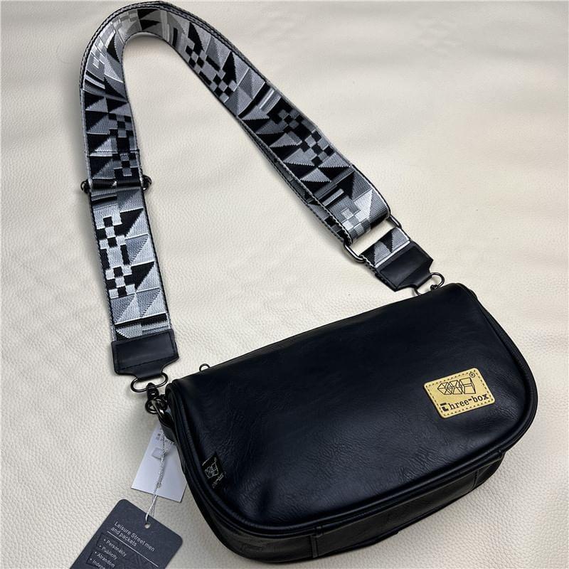 Applique Faux Leather Crossbody Bag Product Image