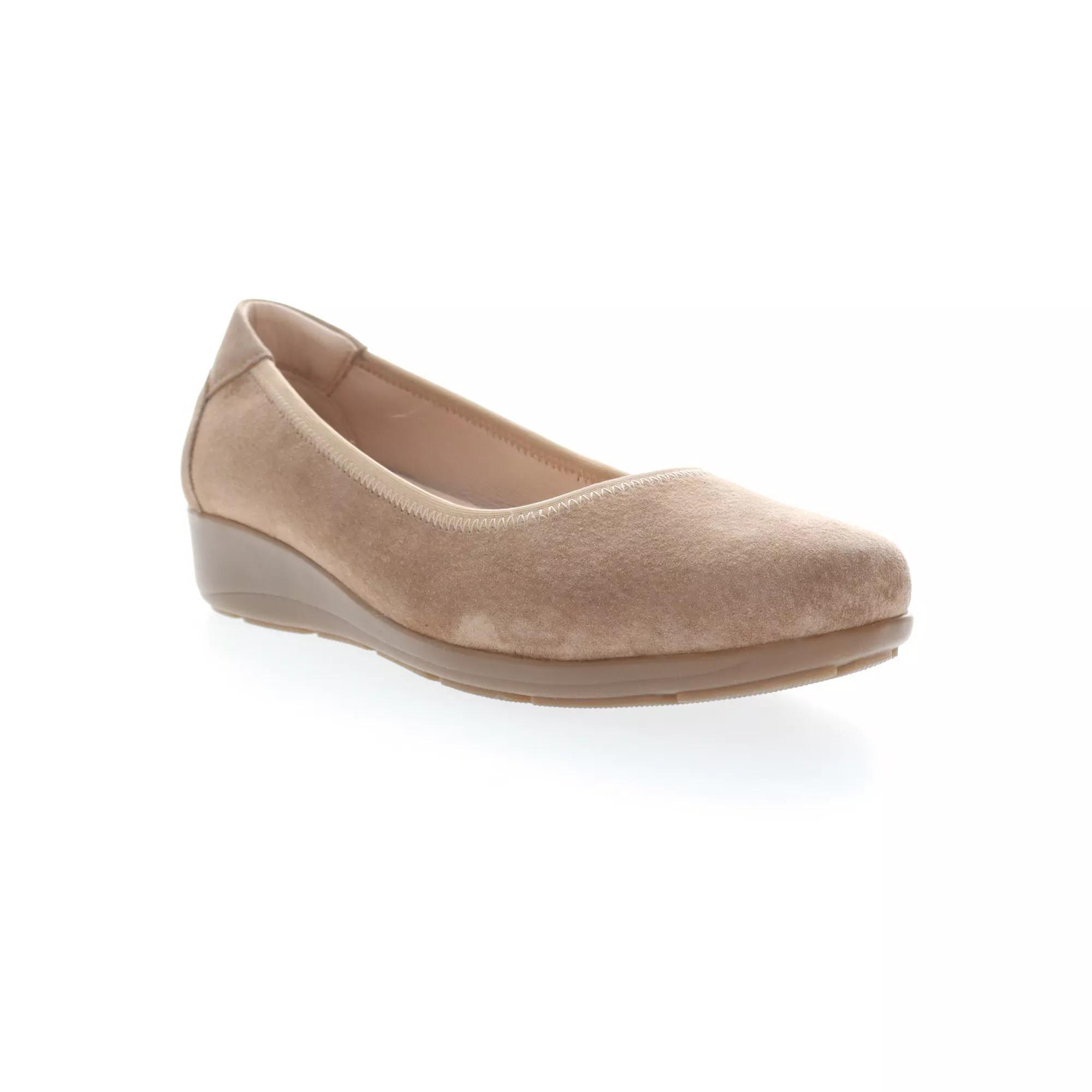 Propet Yara Women's Flats, Size: 7.5 XW, Natural Buff Suede Product Image