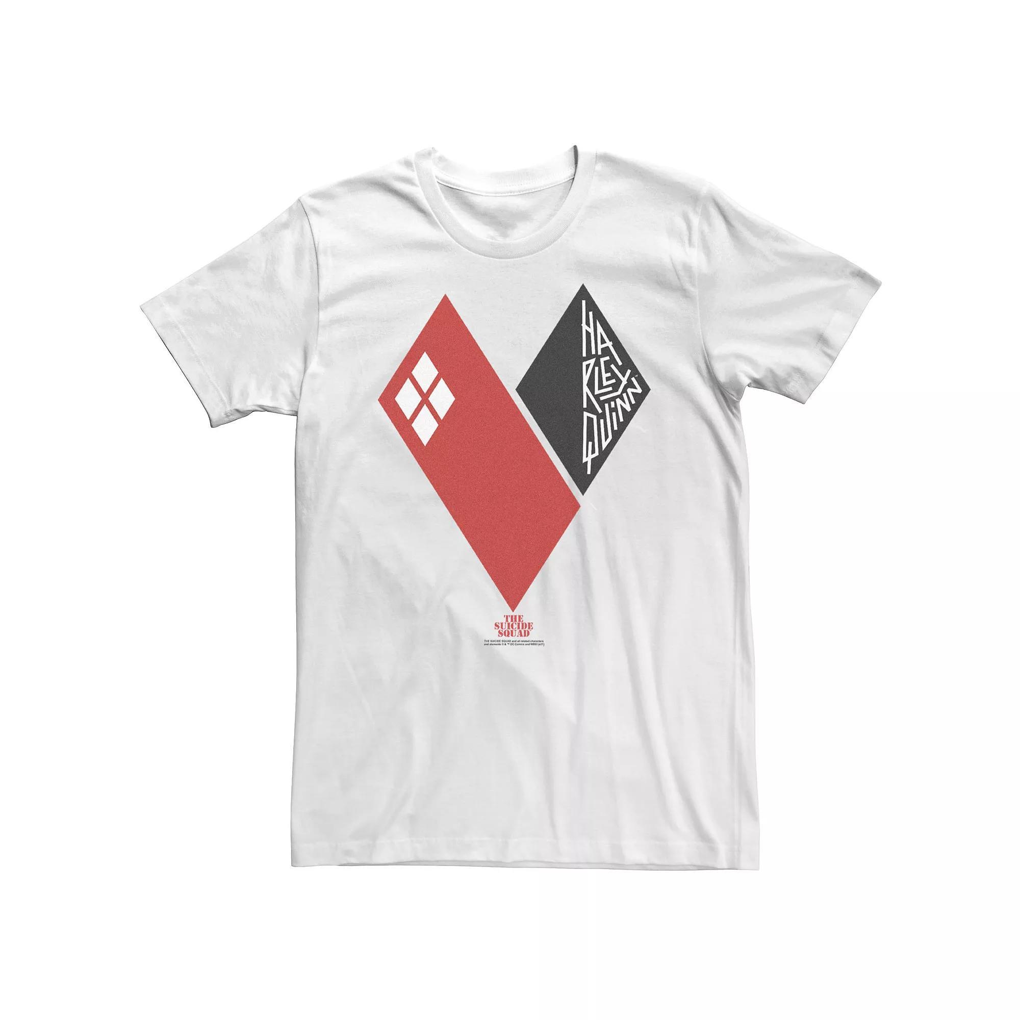 Big & Tall DC Comics The Suicide Squad Harley Hearts Tee, Men's, Size: 4XL, White Product Image