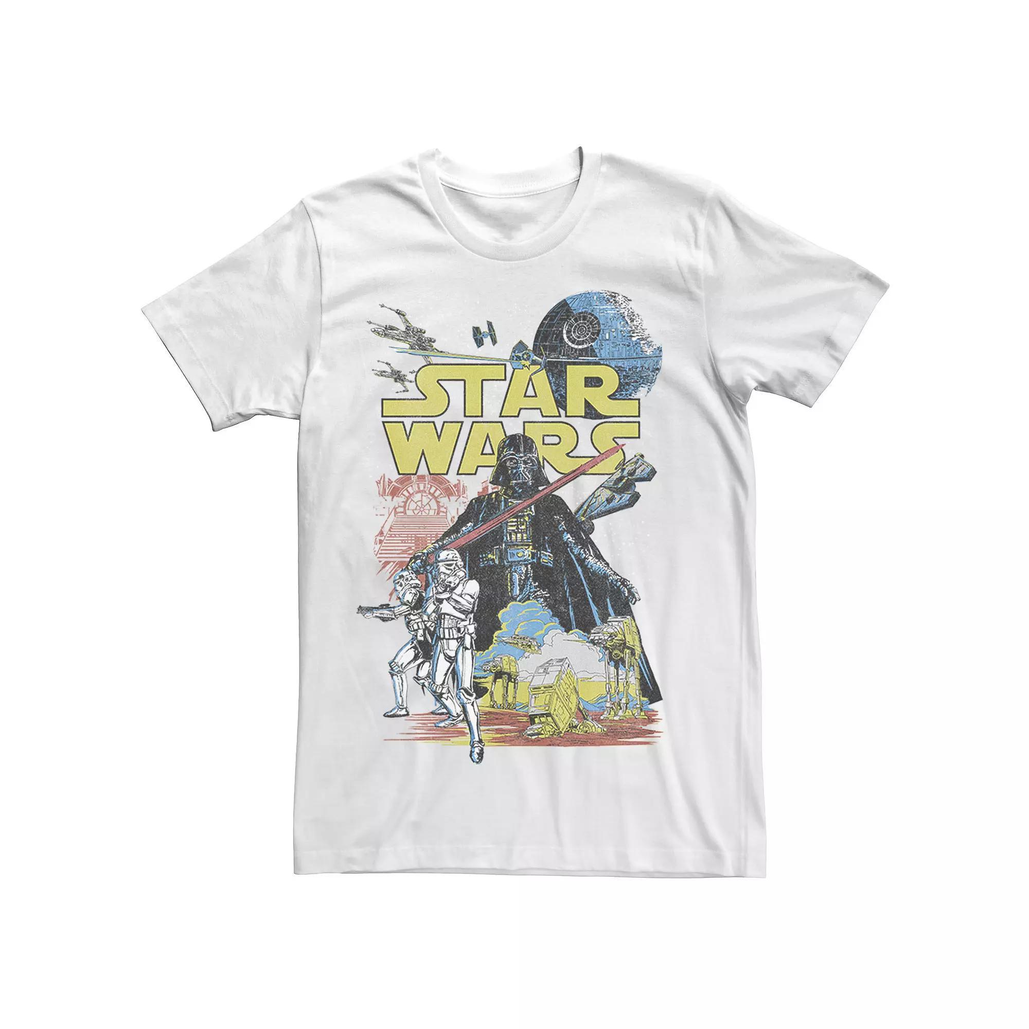 Men's Star Wars Rebel Classic Poster Graphic Tee, Size: Large, Navy Grey Product Image