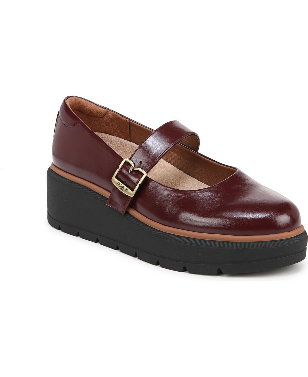 Dr. Scholl's Nice Day Max Women's Wedge Mary Janes, Size: 9, Black Product Image