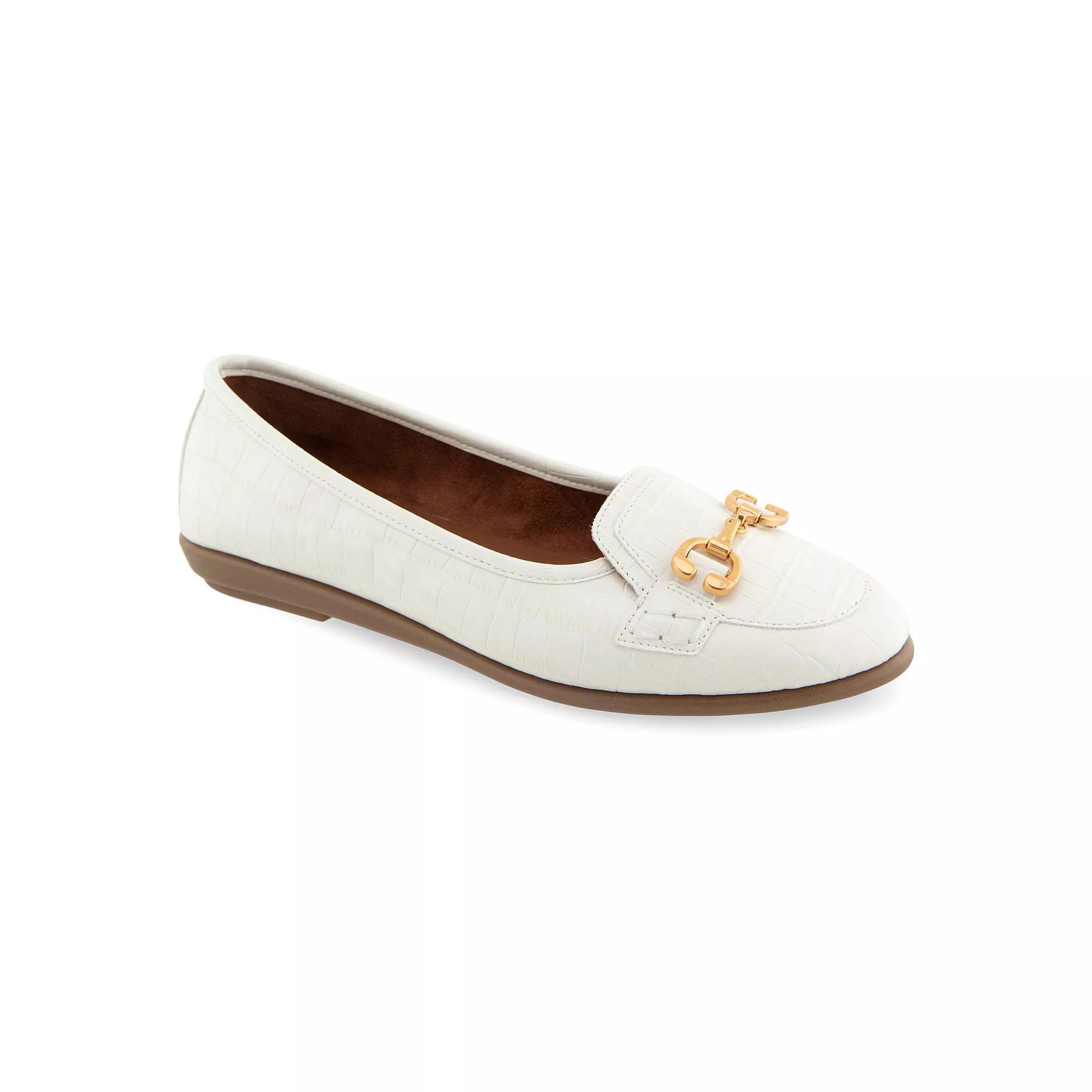 Aerosoles Bobbi Women's Ballet Flats, Size: 11, Eggnog Croco Faux Leat Product Image