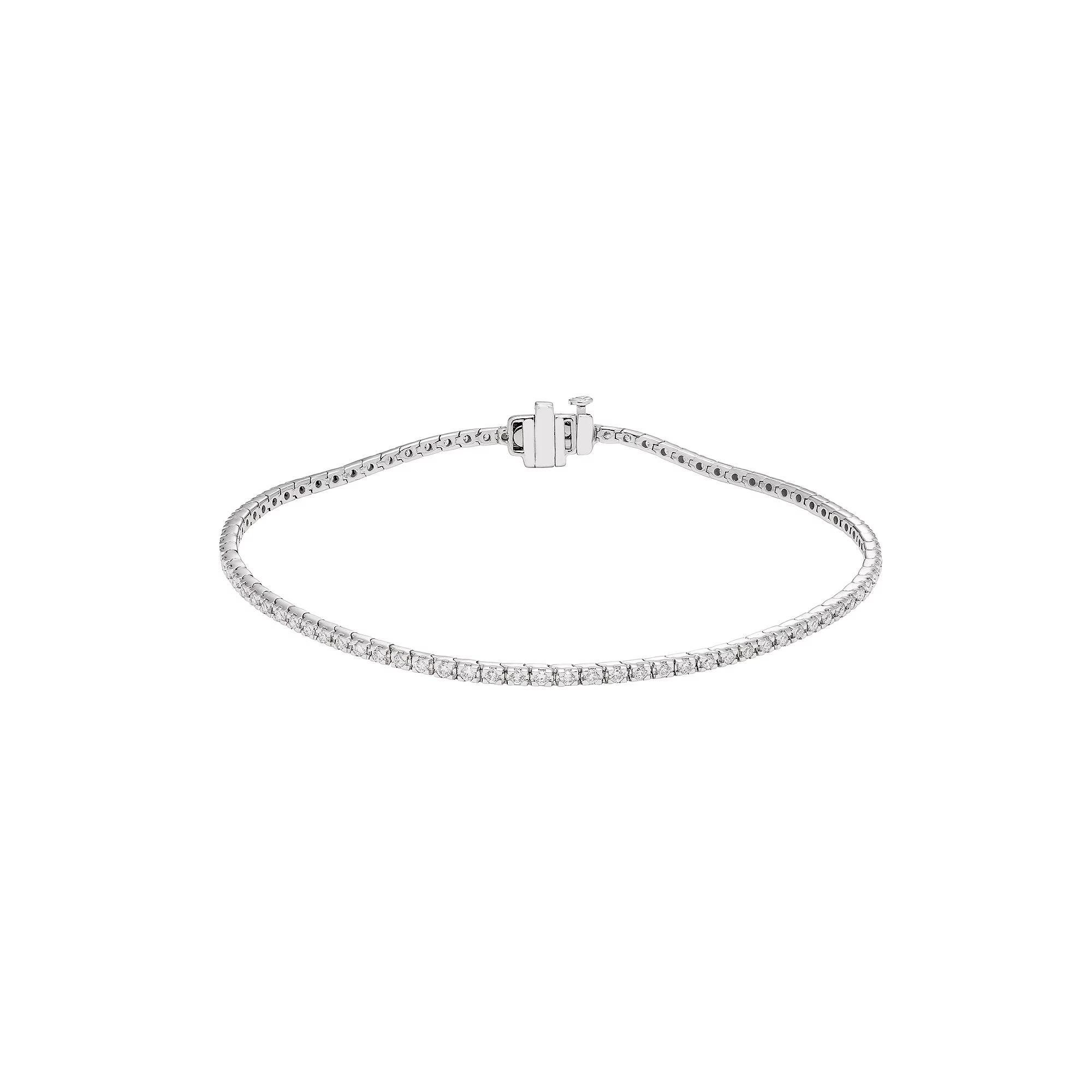 Evergreen Diamonds 2 Carat T.W. IGL Certified Lab-Created Diamond Tennis Bracelet, Women's, Size: 7", 10k Whgold Product Image