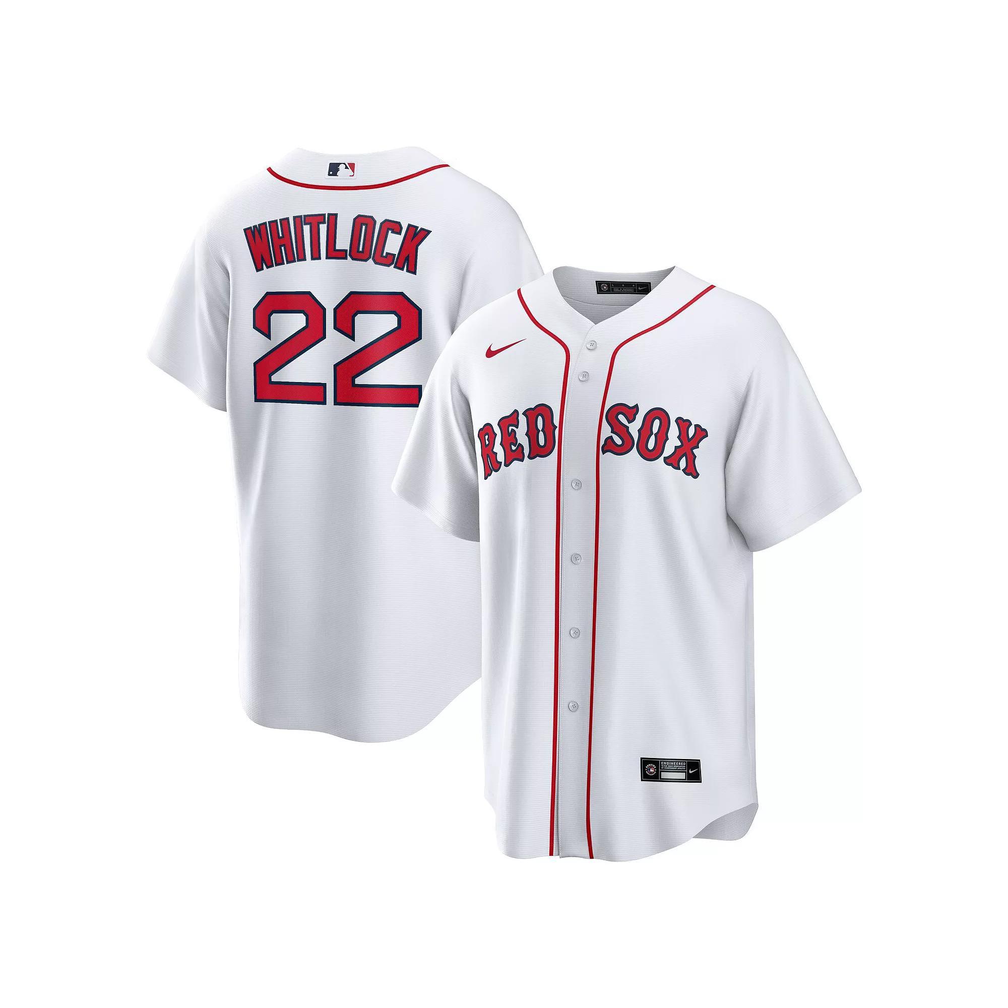 Men's Nike Garrett Whitlock White Boston Red Sox Home Replica Jersey, Size: XL Product Image