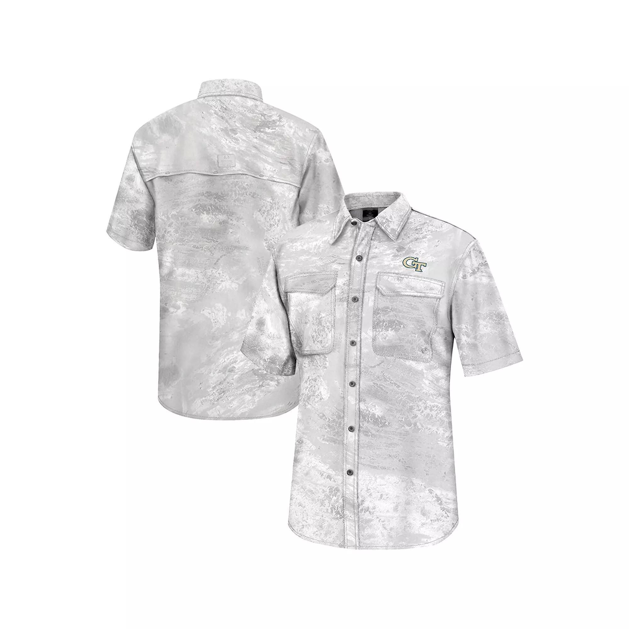 Mens Colosseum Alabama Crimson Tide Realtree Aspect Charter Full-Button Fishing Shirt Product Image