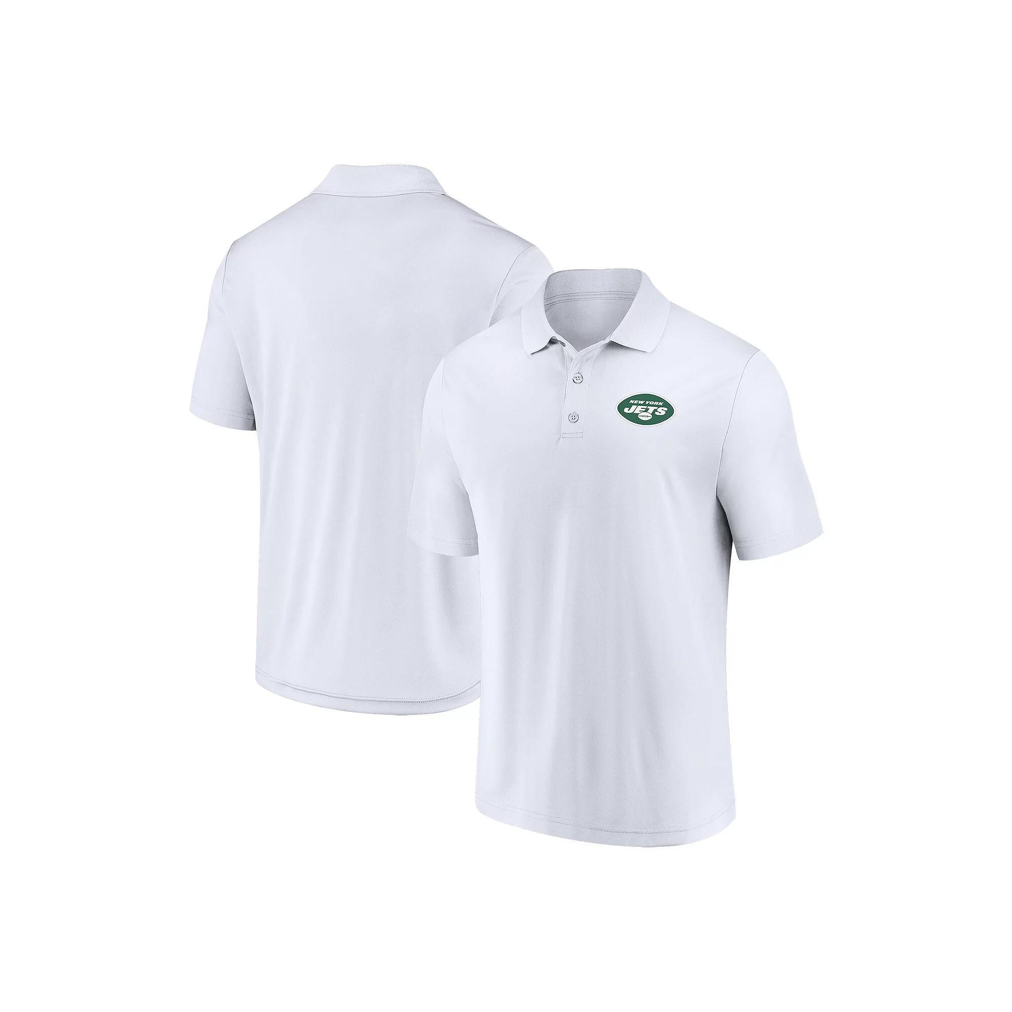 Men's Fanatics Branded White New York Jets Component Polo, Size: 4XL Product Image