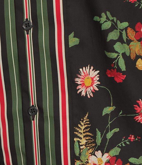 Murano From The Garden Collection Slim Fit Floral Print Short Sleeve Woven Camp Shirt Product Image