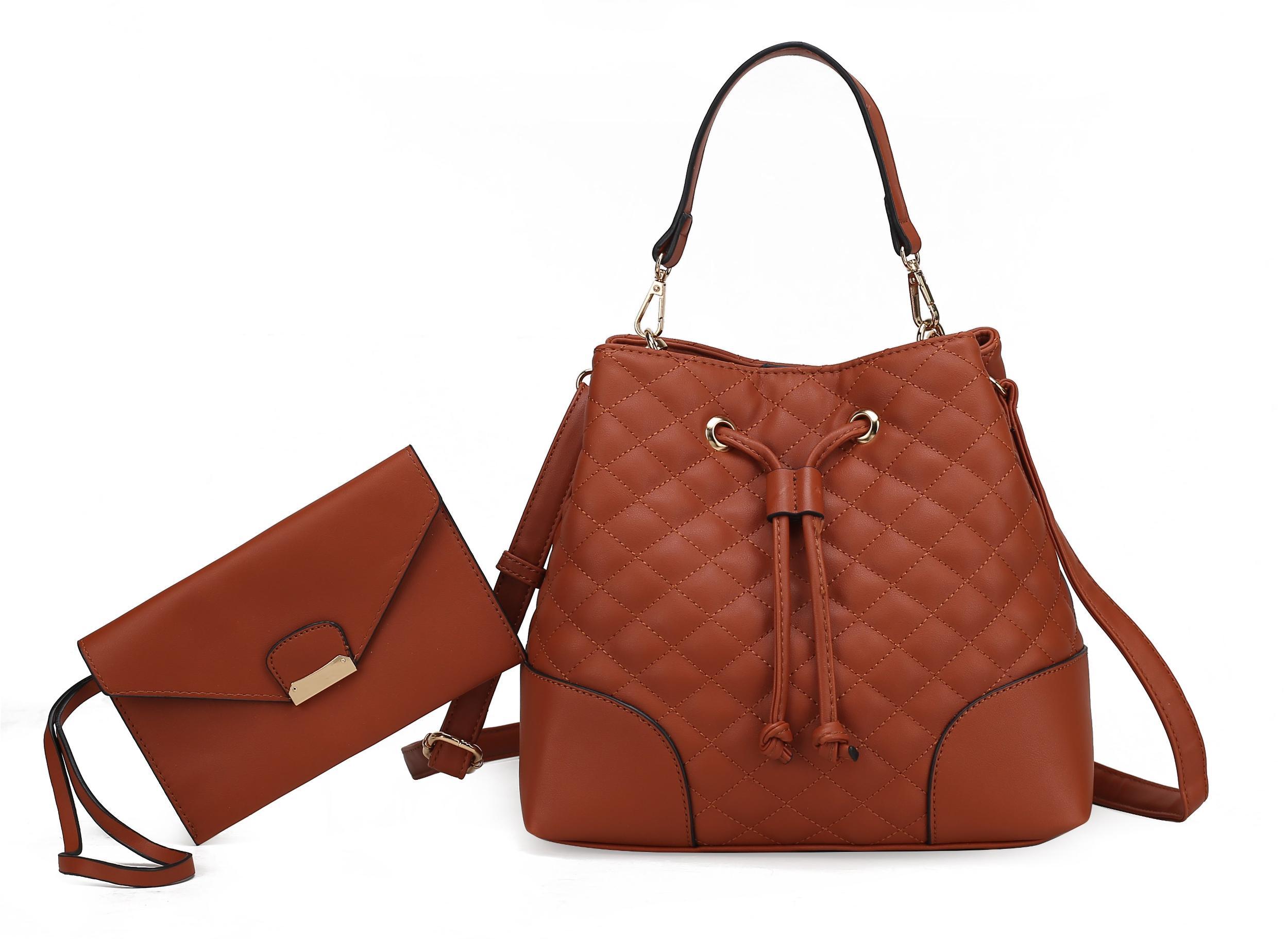 MKF Collection Women's Wendy 2 Pcs Bucket Bag With Wristlet Female Product Image