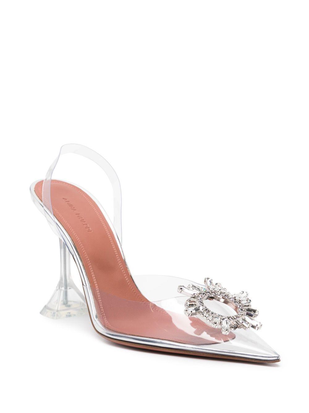 95mm Begum Glass slingback pumps Product Image