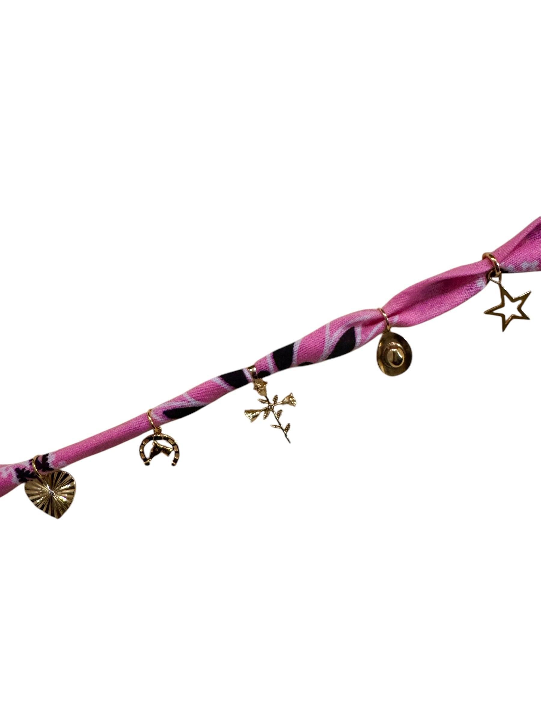 Pink Bandana Necklace Product Image