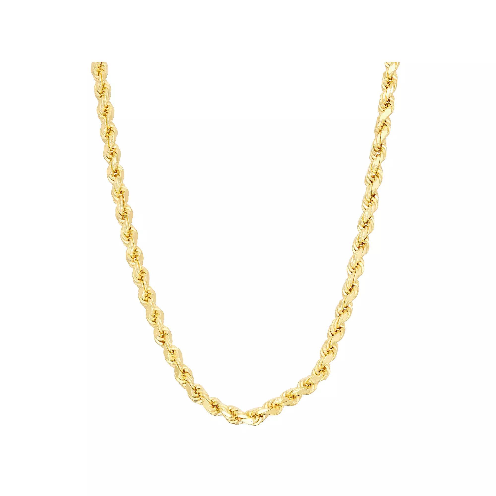 Jordan Blue Sterling Silver Rope Chain Necklace, Women's, Size: 20", 14k Rose Gold Plated Product Image