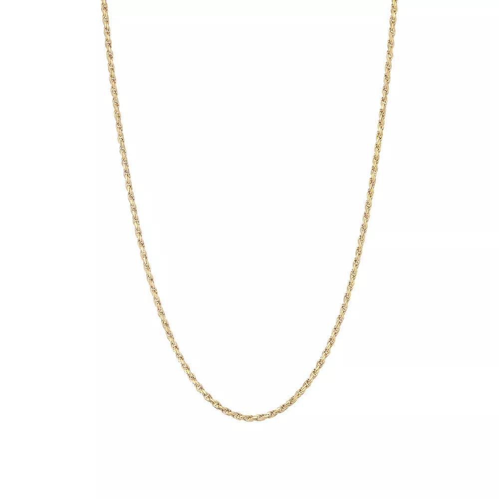 Giorgio di Vicenza Sterling Silver Italian Rope Chain Necklace, Women's, Size: 20", Gold Tone Product Image