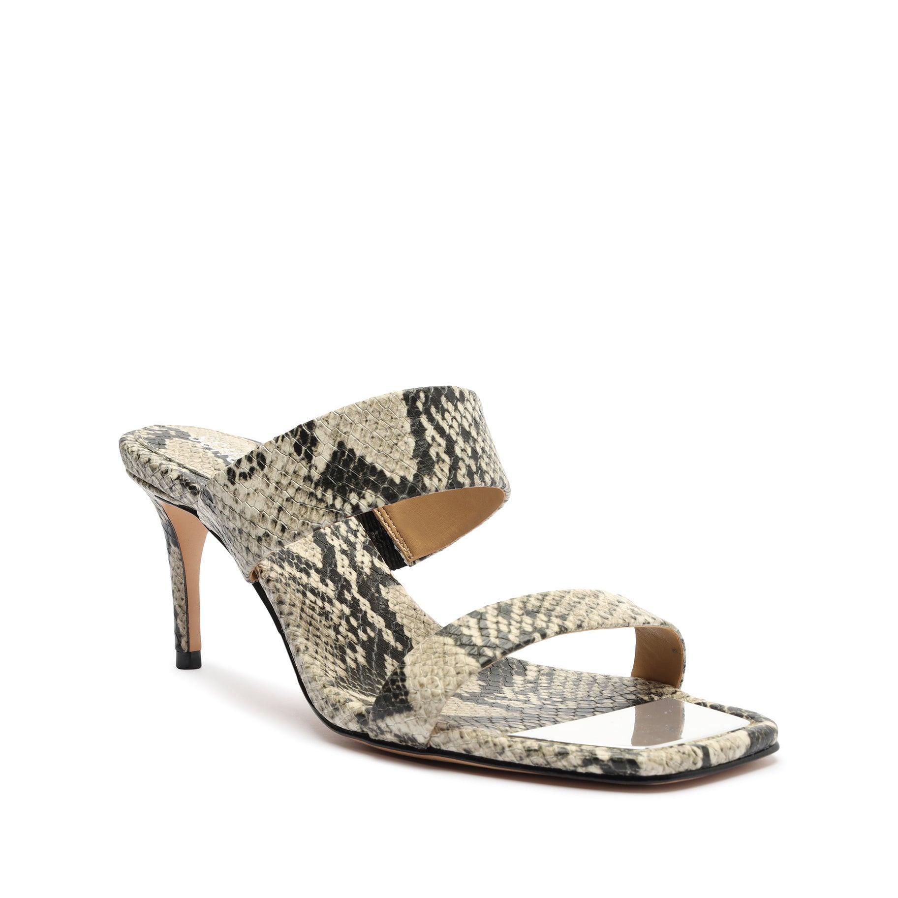 Aruana Snake-Embossed Leather Sandal Female Product Image