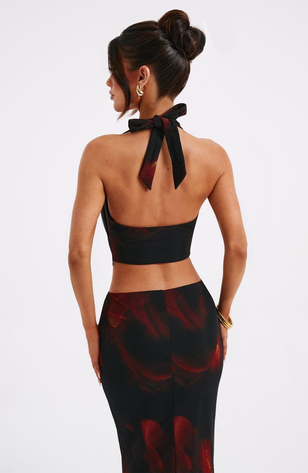 Chrishelle Top - Fire Print Product Image
