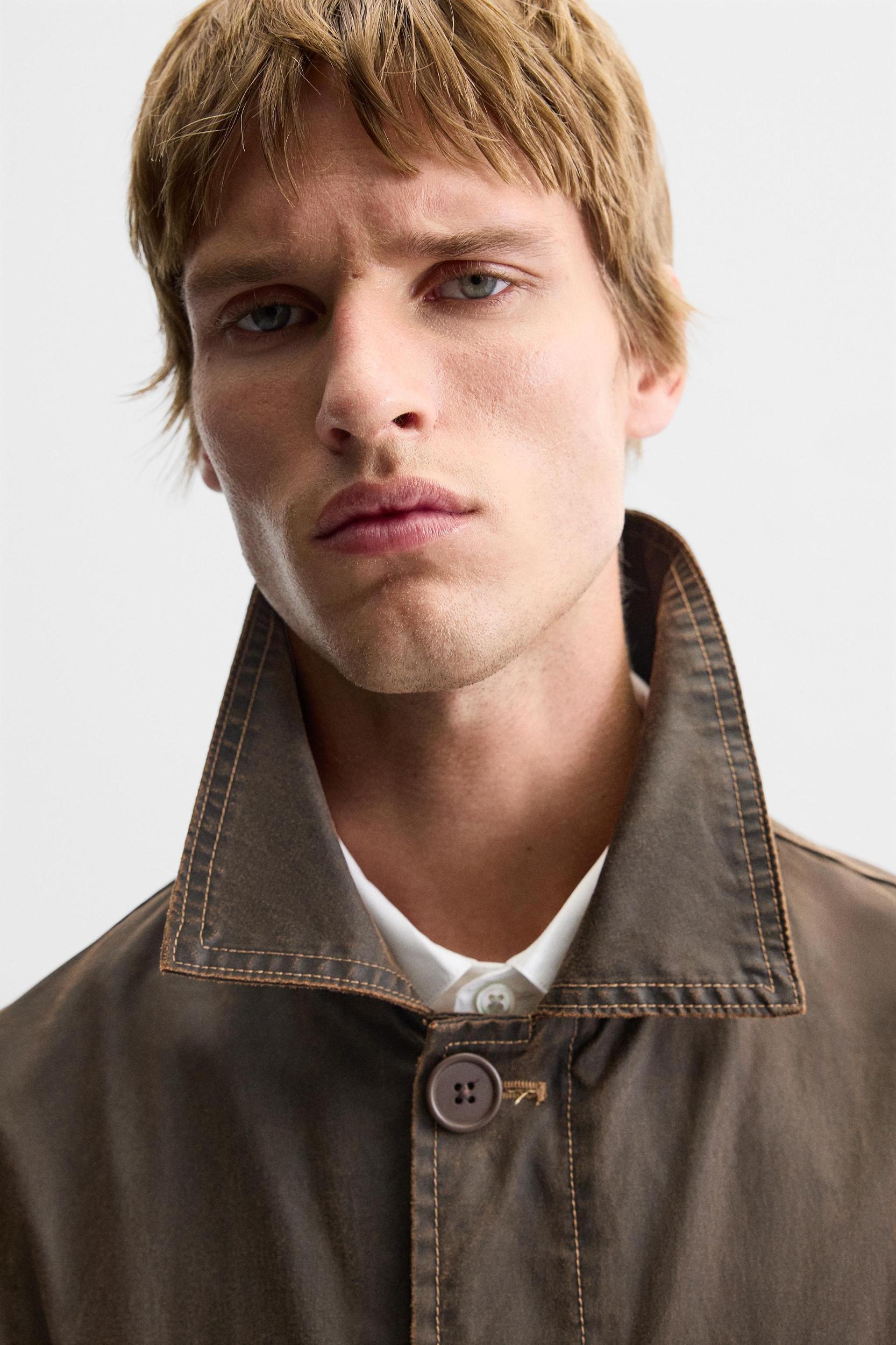 WAXED FINISH WASHED COAT Product Image