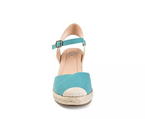 Journee Ashlyn Womens Wedges Blue Product Image
