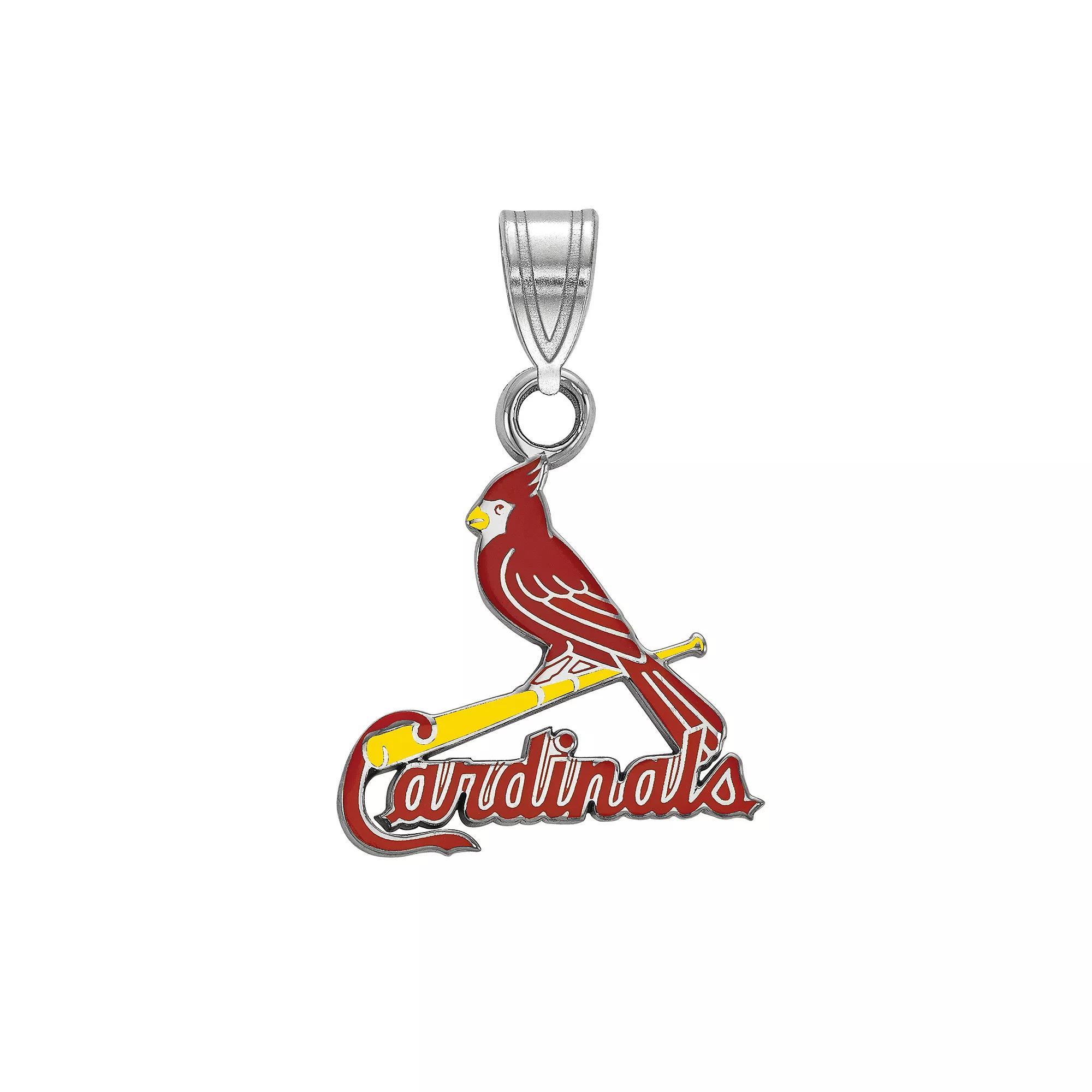 LogoArt Sterling Silver St. Louis Cardinals Small Enameled Pendant, Women's, Size: 18 mm Product Image