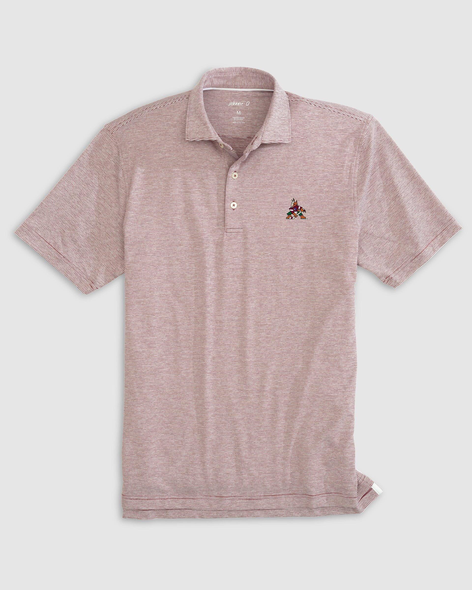 Northeastern Lyndonn Striped Jersey Performance Polo Product Image