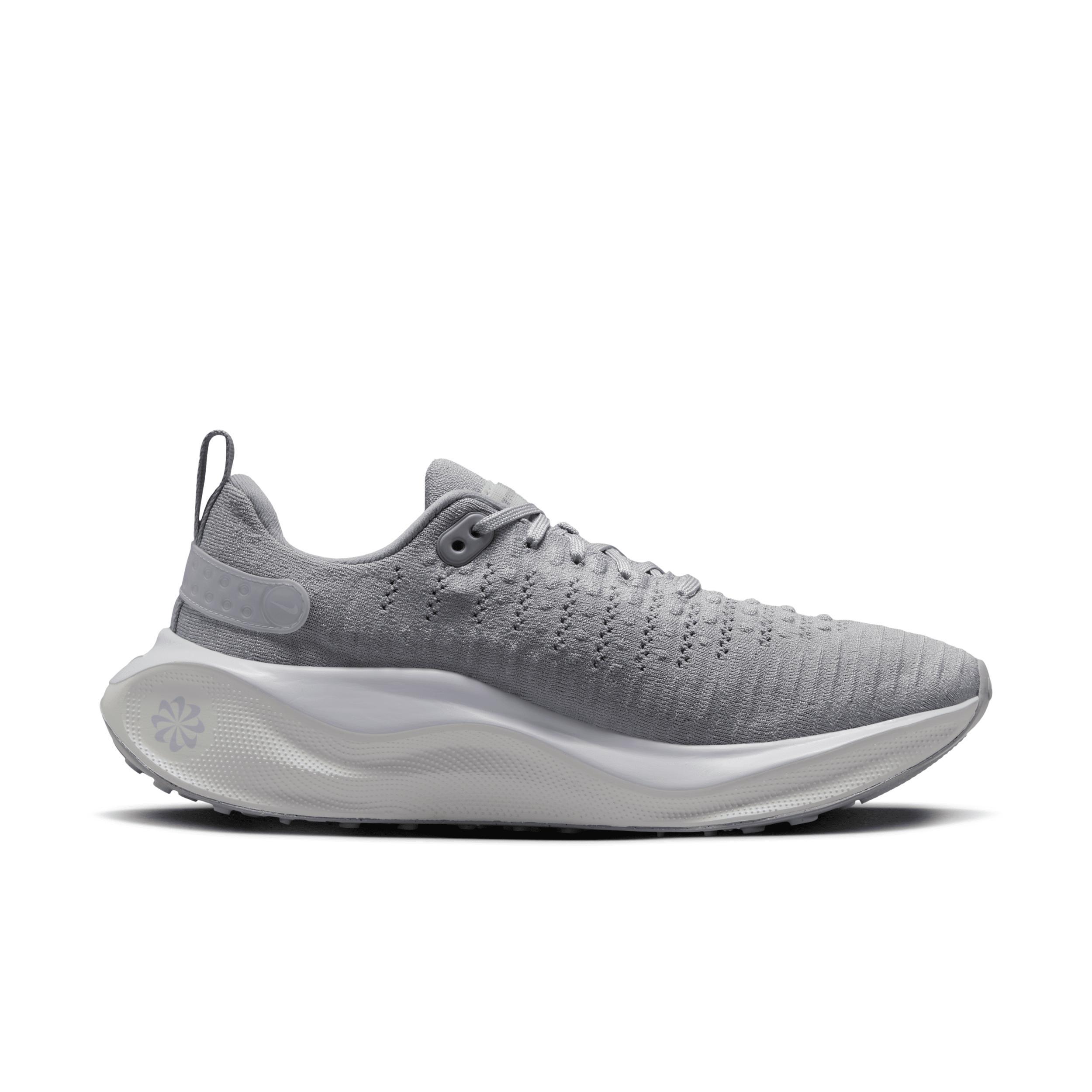 Nike Womens Nike React Infinity Run Flyknit 4 - Womens Running Shoes Light Smoke Grey/Summit White/Barely Grape Product Image