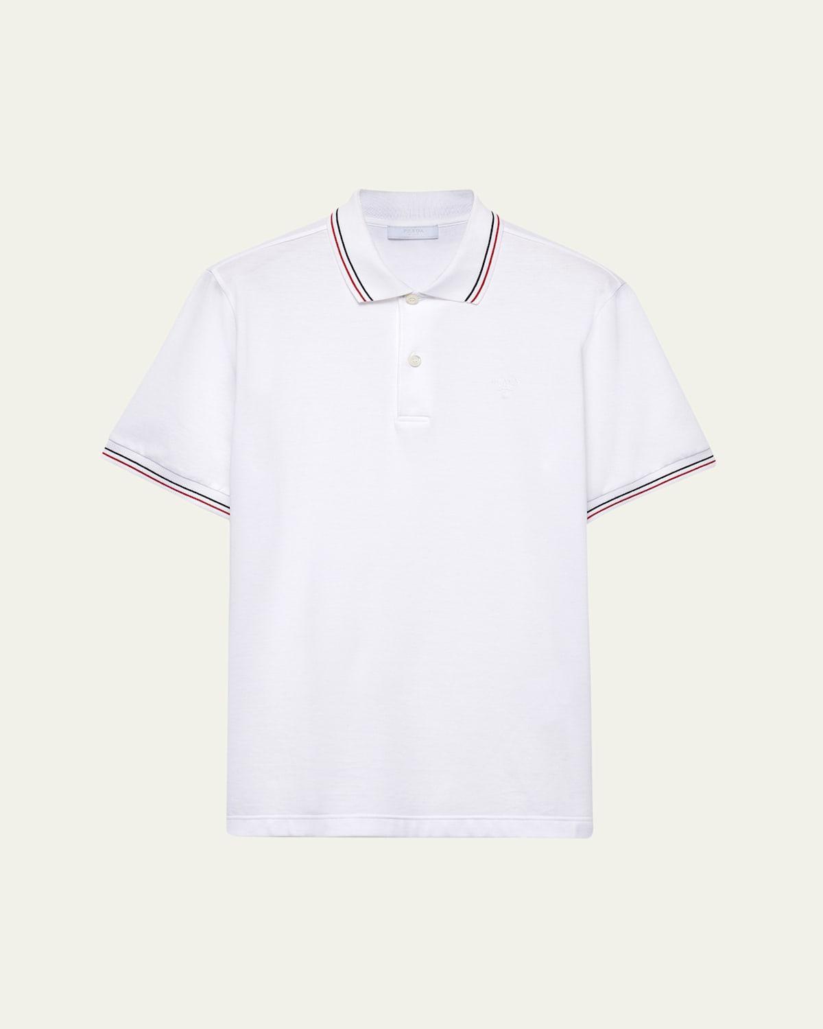 Mens Short-Sleeved Piqu Polo Shirt Product Image
