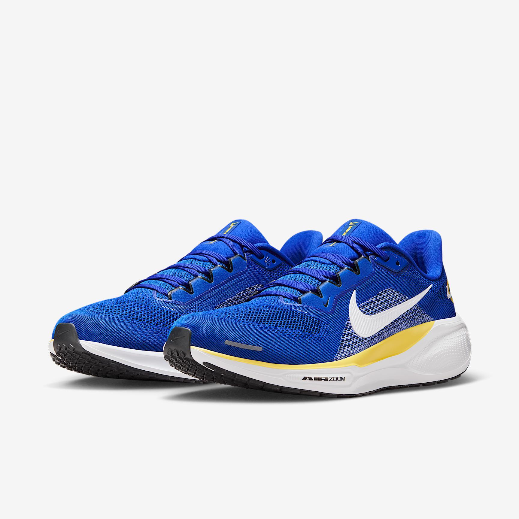Los Angeles Rams Pegasus 41 Men's Nike NFL Road Running Shoes Product Image