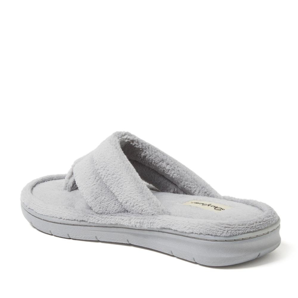 Women's Dearfoams Wrenley Terry Thong Slippers, Size: XL, Muslin Product Image