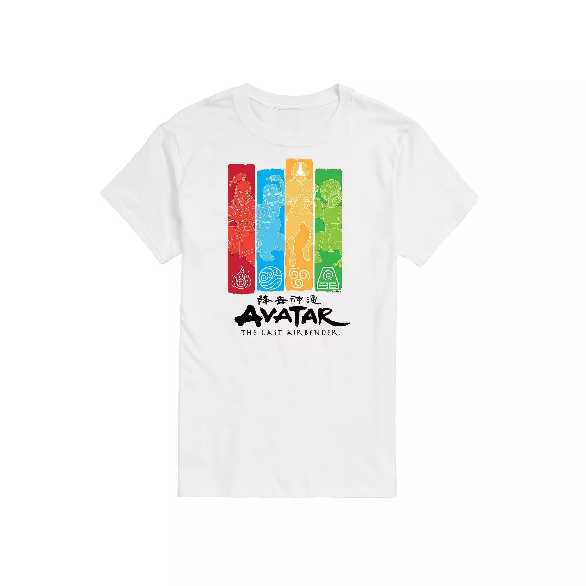 Big & Tall Avatar The Last Airbender Four Nations Graphic Tee, Mens Product Image