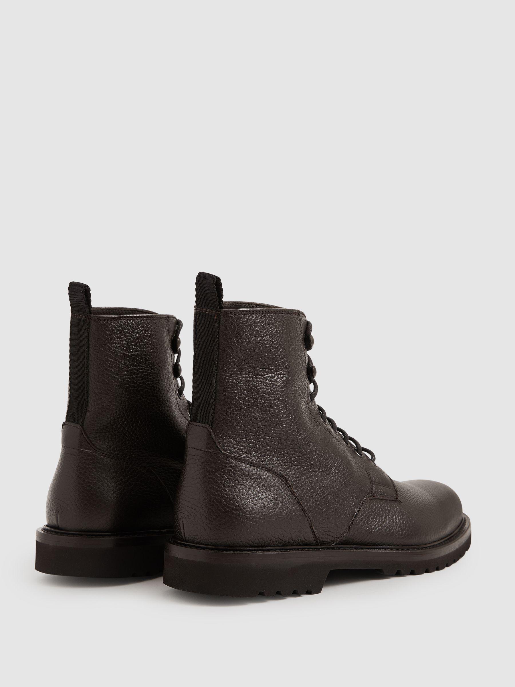 Harrys London Deerskin Ankle Dark Brown Boots in Dark Brown Product Image