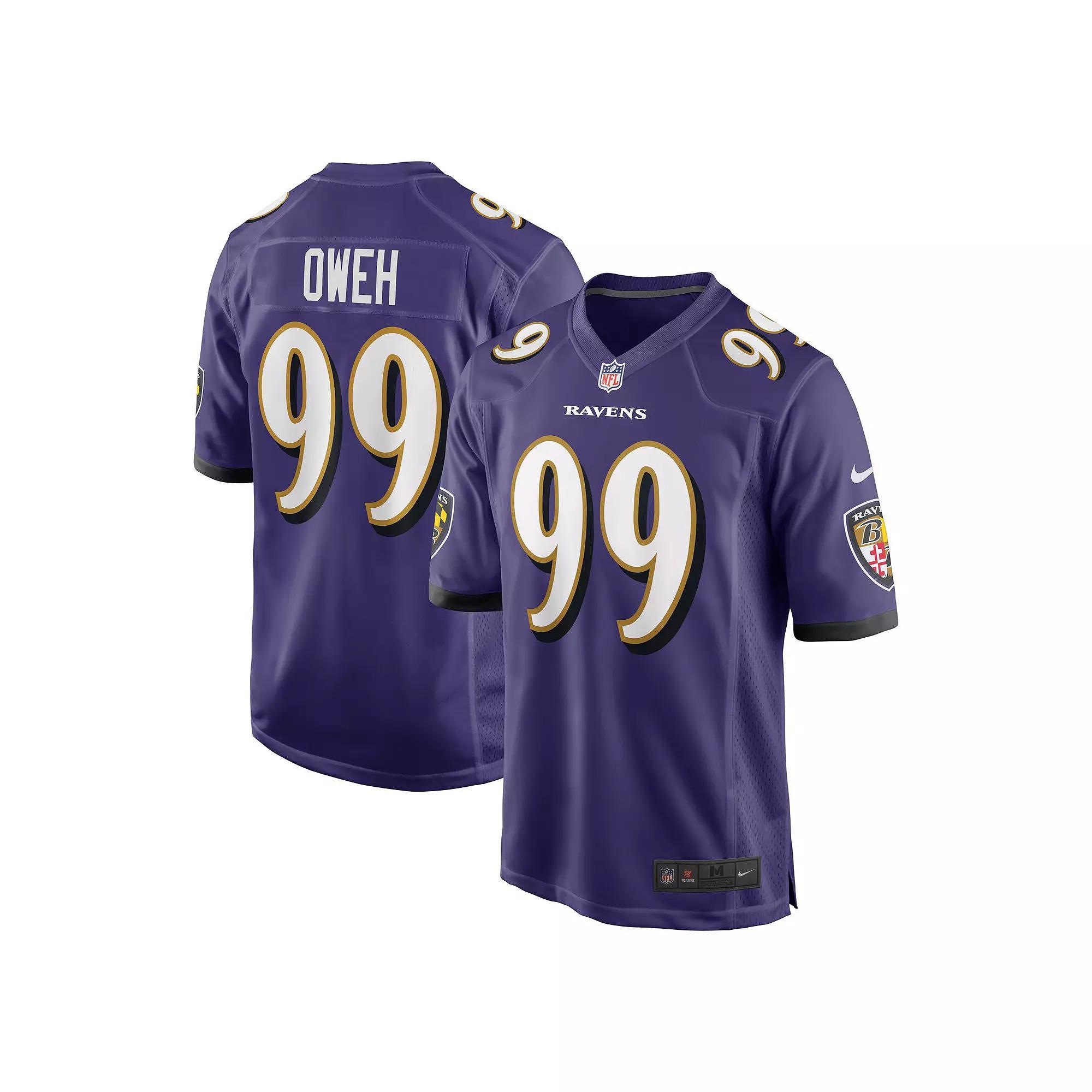 Mens Nike Odafe Oweh Baltimore Ravens Game Jersey Product Image