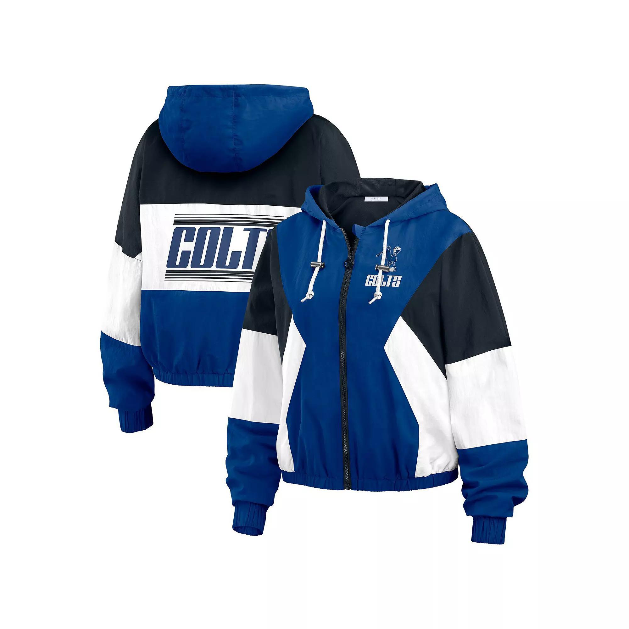 Women's WEAR by Erin Andrews  Red Tampa Bay Buccaneers Color Block Full-Zip Windbreaker Jacket, Size: 2XL Product Image