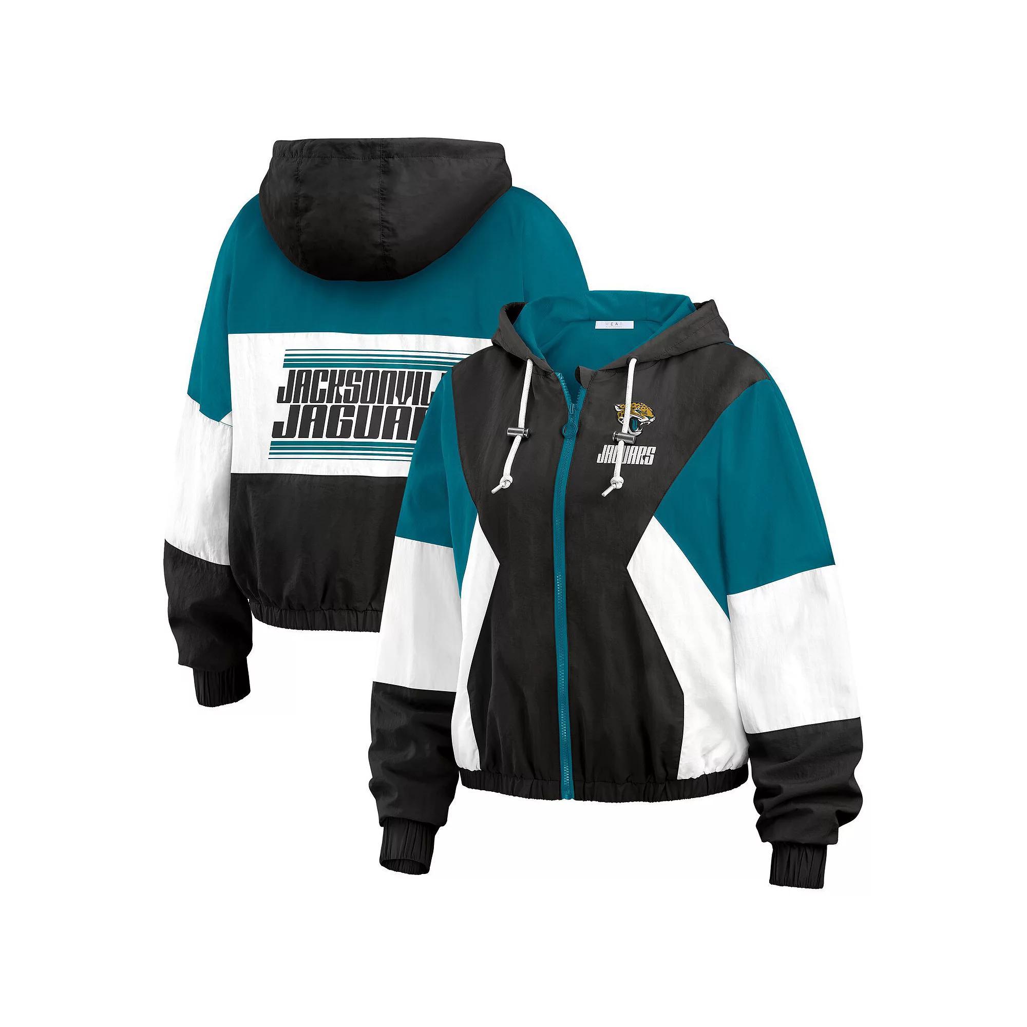 Women's WEAR by Erin Andrews  Red Tampa Bay Buccaneers Color Block Full-Zip Windbreaker Jacket, Size: 2XL Product Image