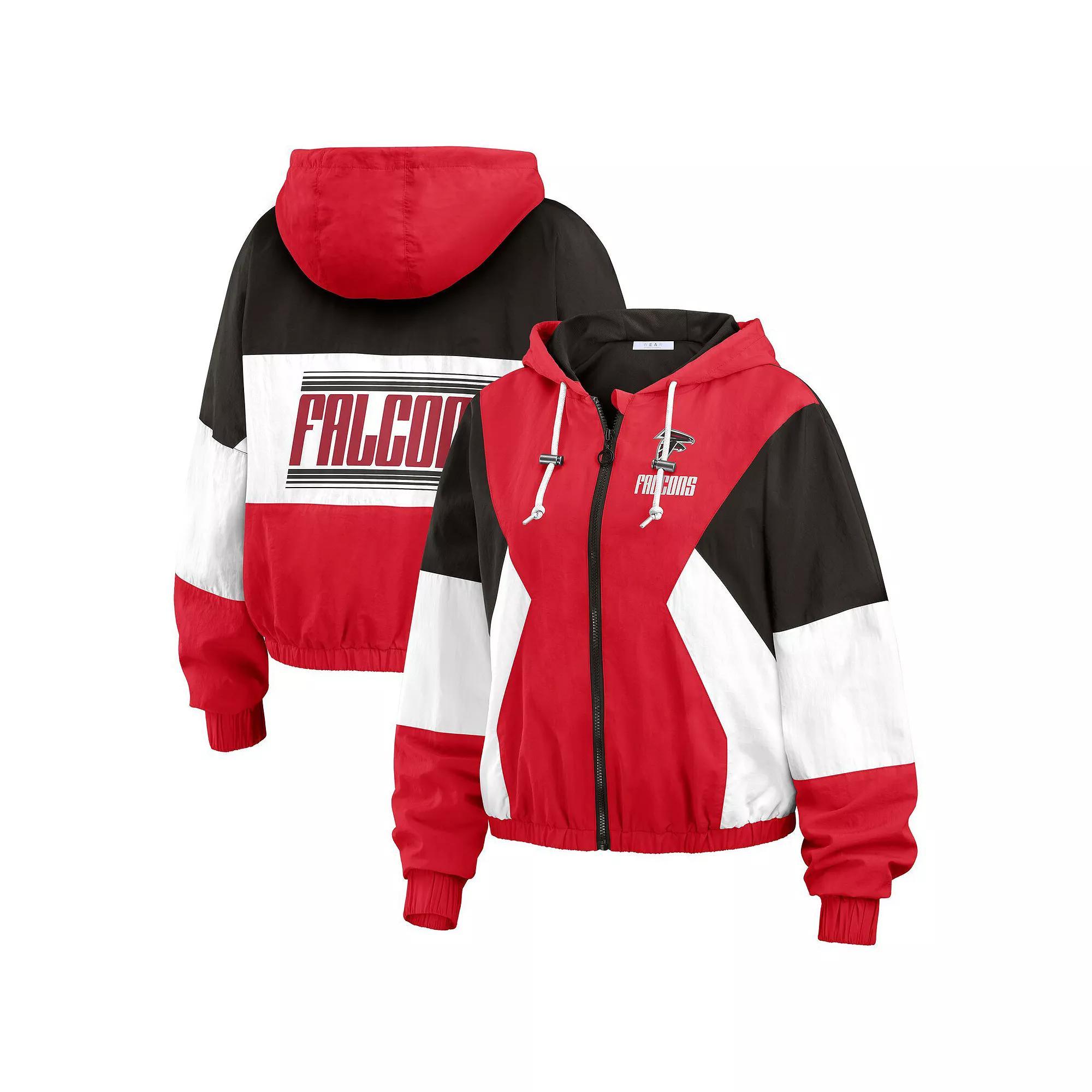 Women's WEAR by Erin Andrews  Cardinal Arizona Cardinals Color Block Full-Zip Windbreaker Jacket, Size: 2XL, Red Product Image