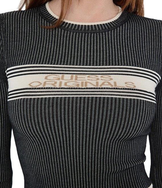 Guess Guess Originals Cropped Jacquard Sweater Product Image