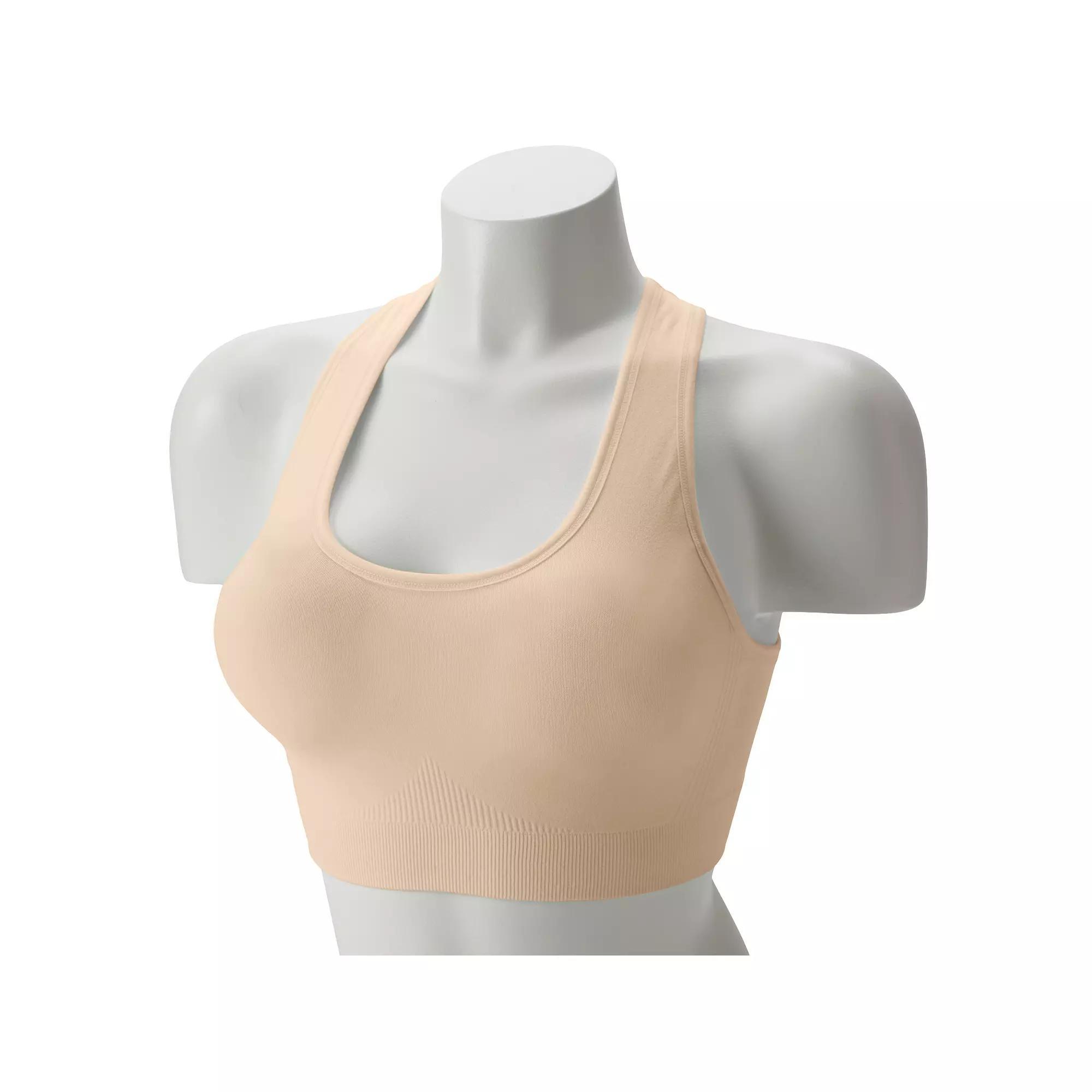 Tek Gear® Seamless Low-Impact Sports Bra, Women's, Size: Small, Latte Product Image
