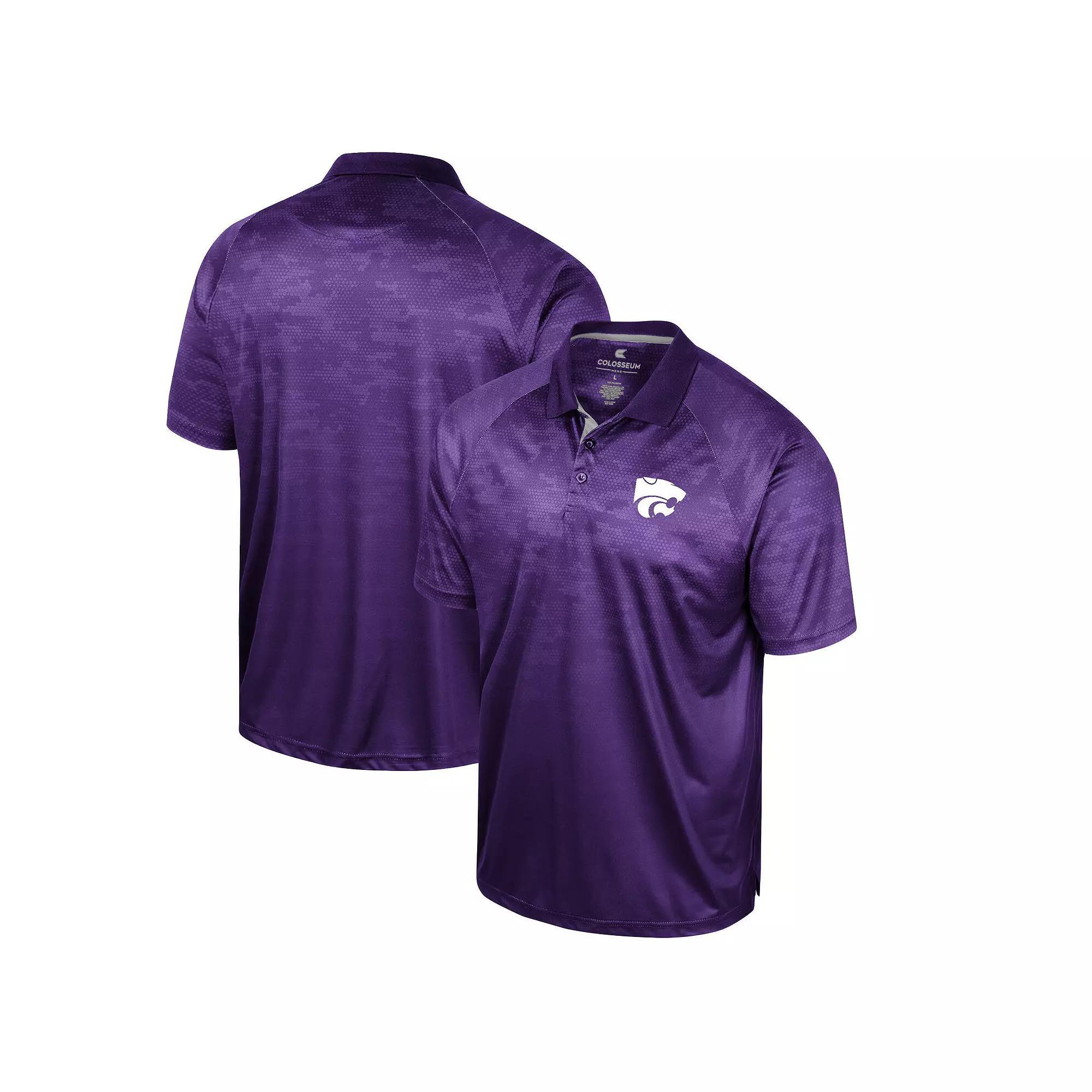 Men's Colosseum Maroon Mississippi State Bulldogs Honeycomb Raglan Polo, Size: Large, Mst Red Product Image