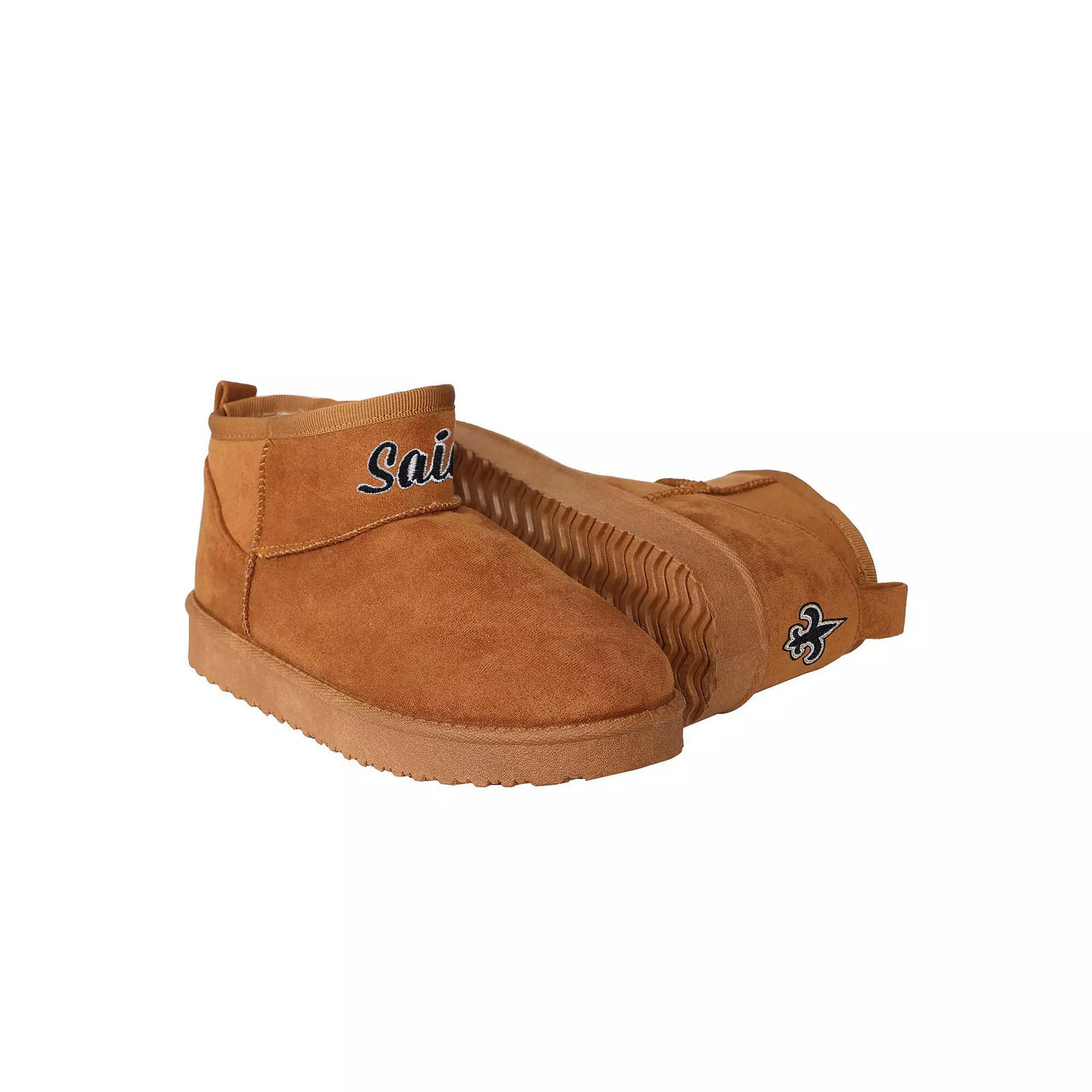 Womens FOCO New Orleans Saints Team Logo Fuzzy Fan Boots Product Image