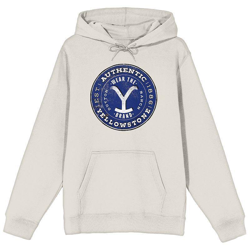 Men's Yellowstone Logo Hoodie, Size: XXL, White Product Image