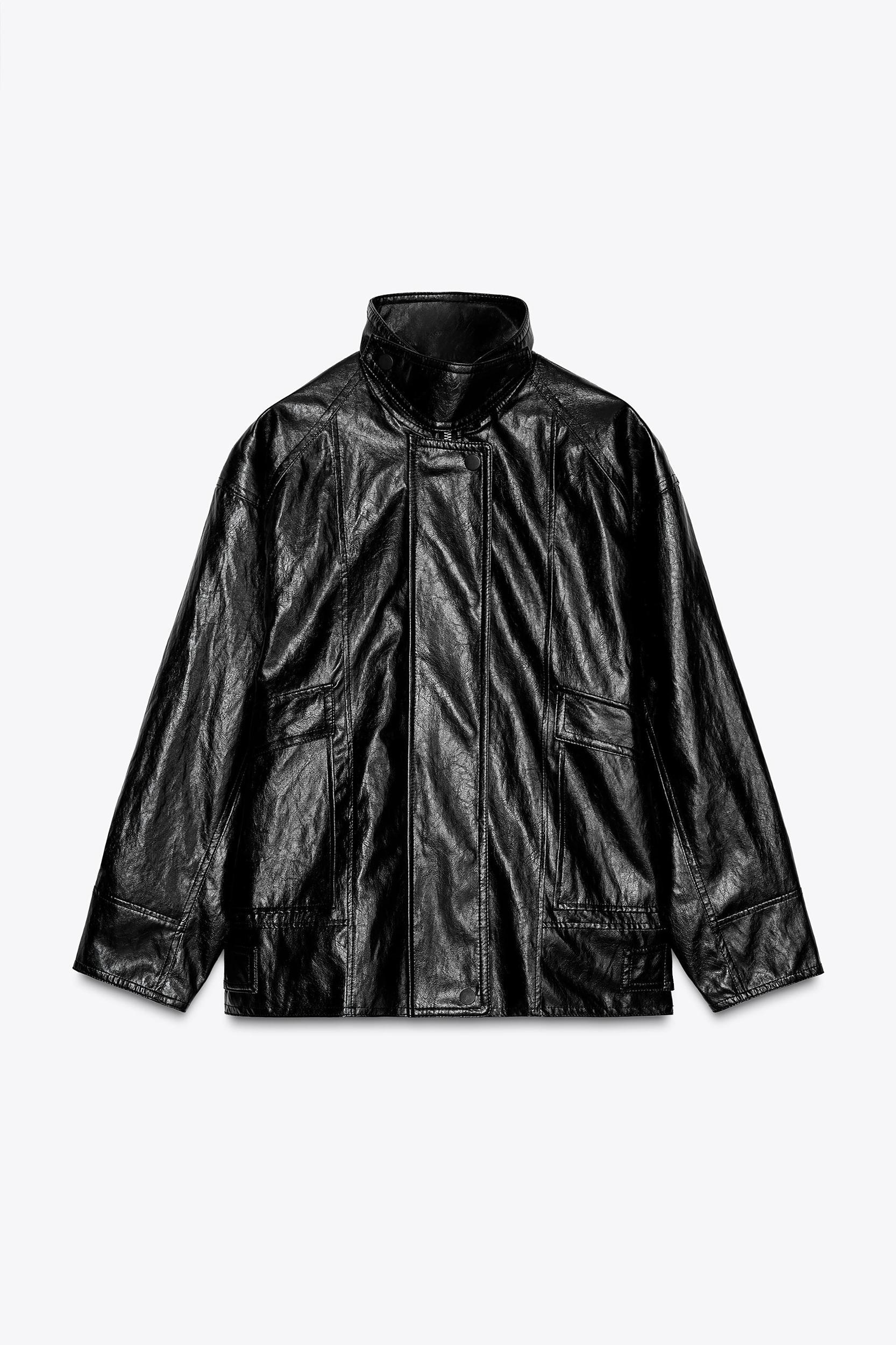 FAUX LEATHER JACKET ZW COLLECTION Product Image