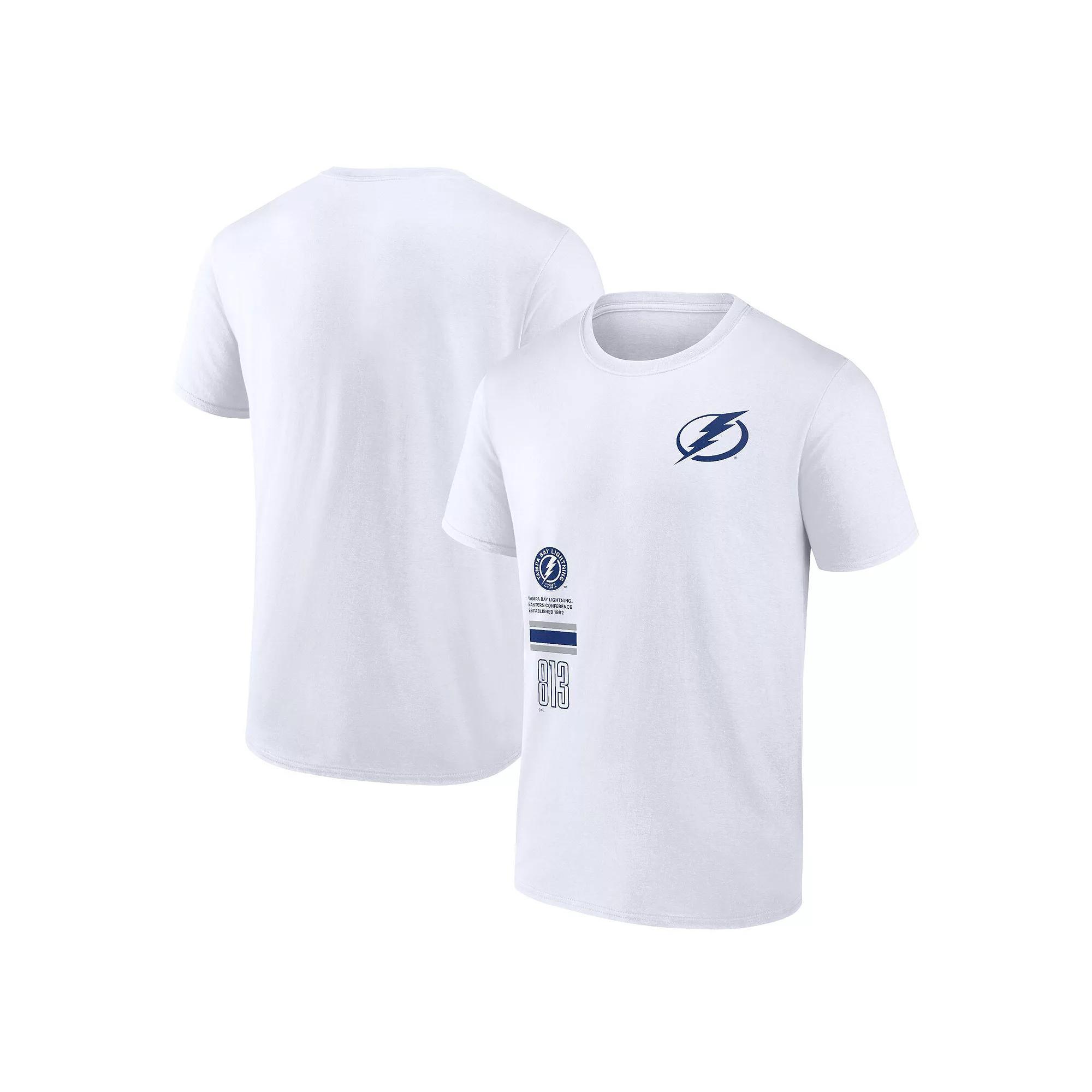 Men's Fanatics Branded White Tampa Bay Lightning Represent T-Shirt, Size: 3XL, Lgh White Product Image