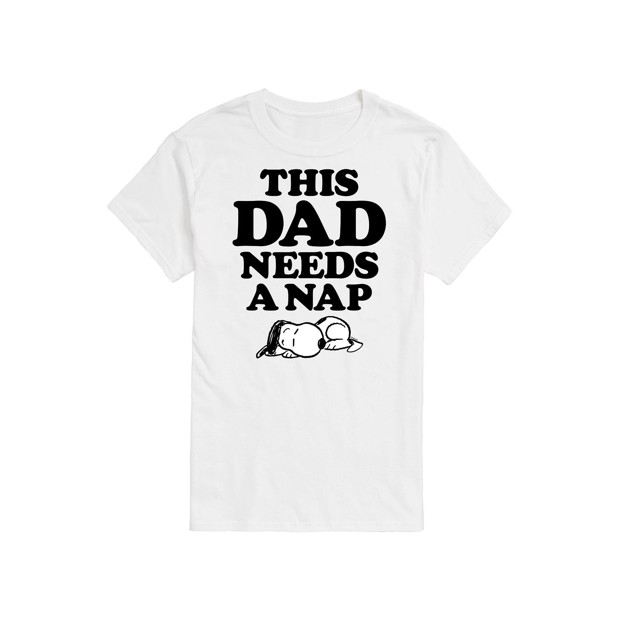 Mens Peanuts This Dad Needs A Nap Graphic Tee Product Image